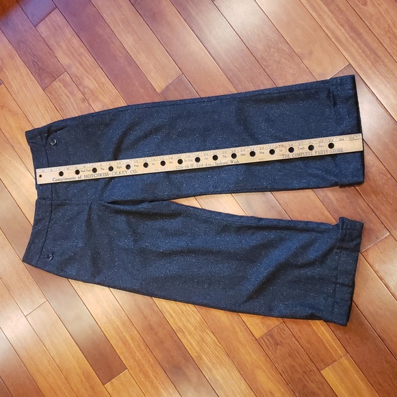 Classiques Entier Women's 6 Twill Herringbone wide leg trouser slack pants - Picture 3 of 10